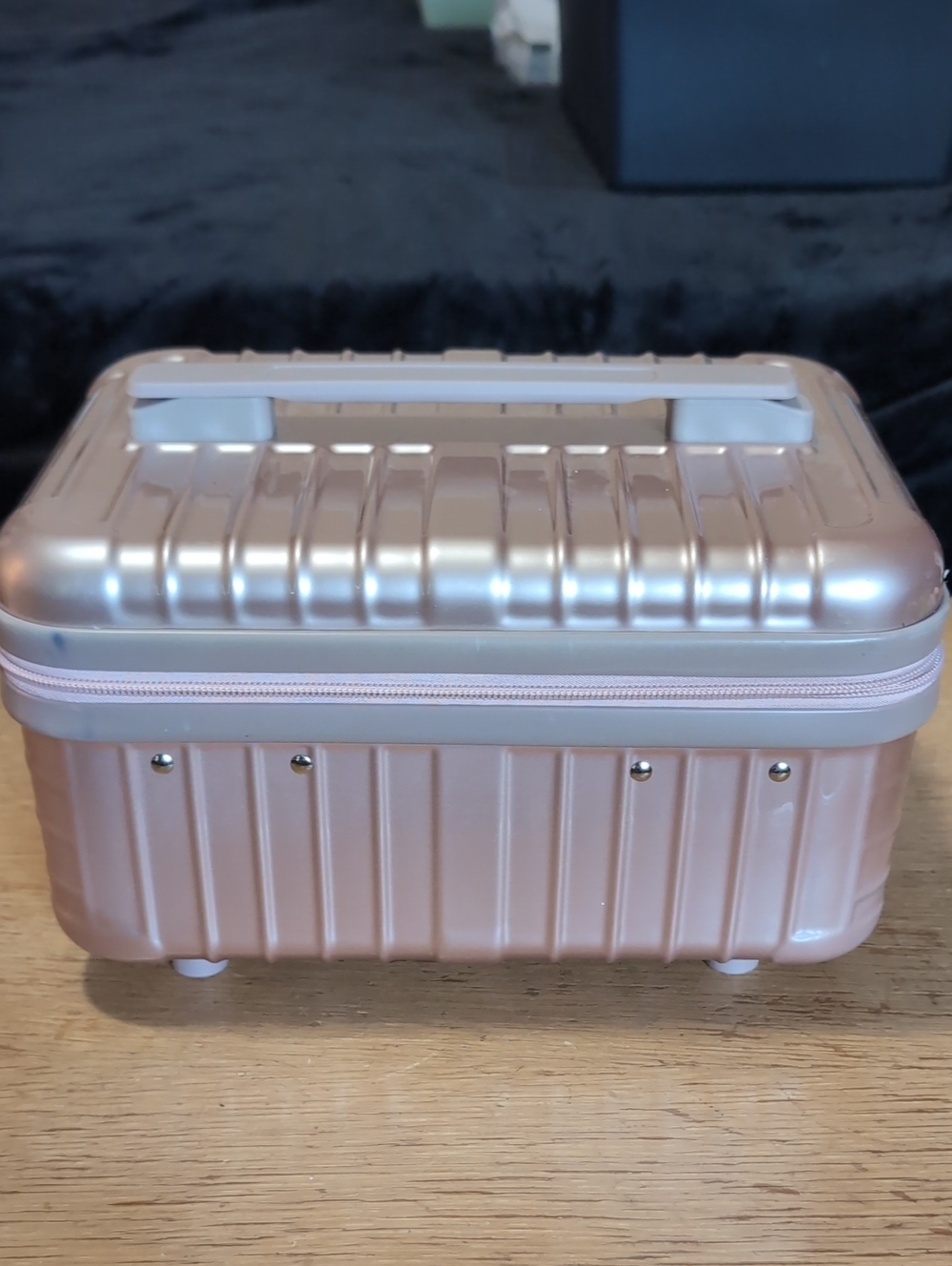Ulta Beauty Rose Gold Hard Shell Makeup Case with Handle